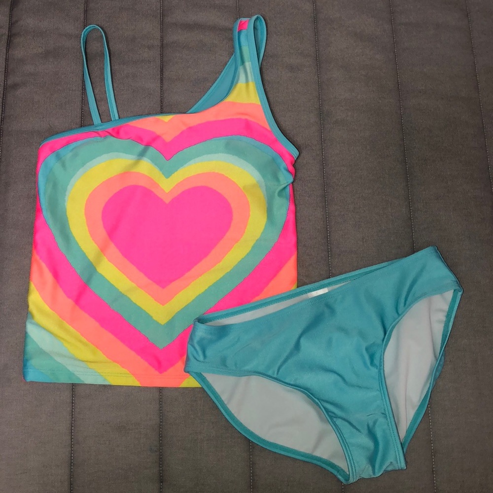 Cat & Jack size 10/12 2 piece Swimsuit Tankini